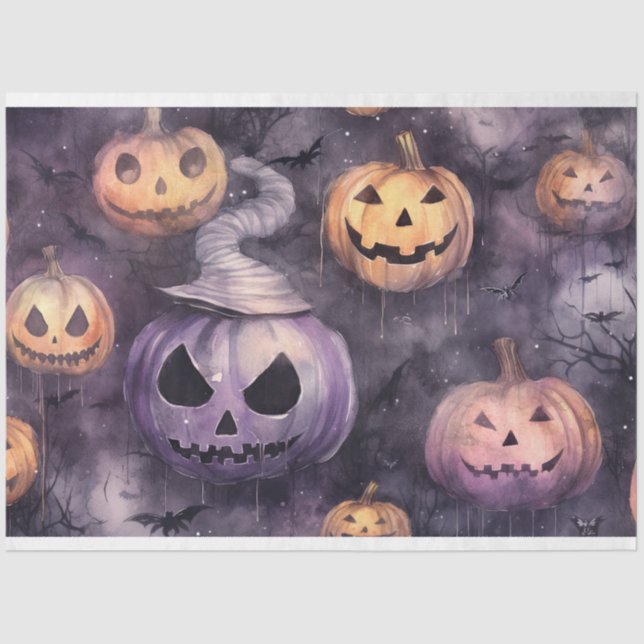 Papel de Desnutação Spookeen Halloween Pumpkins 3 (Frente )