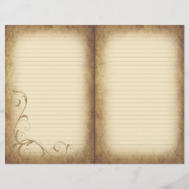 Papel de Diário vitoriano de envelhecimento aceler