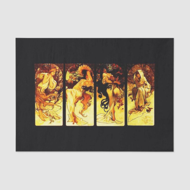 Papel de dissociação 10"x15" - Alphonse Mucha 24 (Frente )