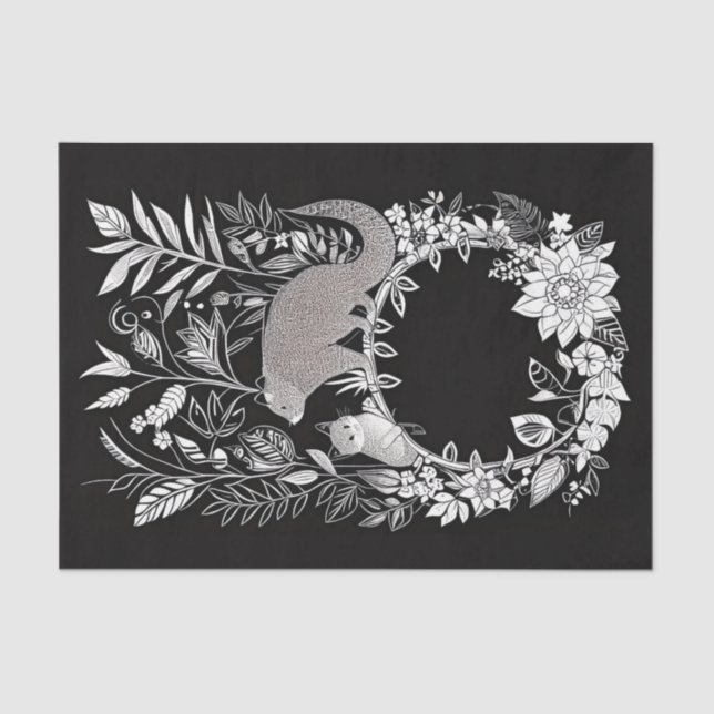 Papel de dissociação 10"x15" - Série preta 17 (Frente )