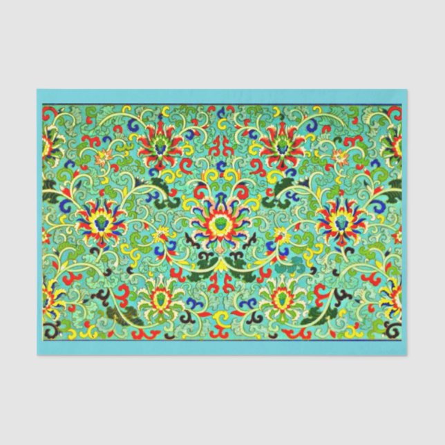 Papel de dissociação 10"x15" - Têxteis de vinheta  (Frente )