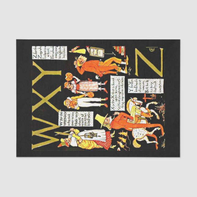 Papel de dissociação 10"x15" - Walter Crane 18 (Frente )