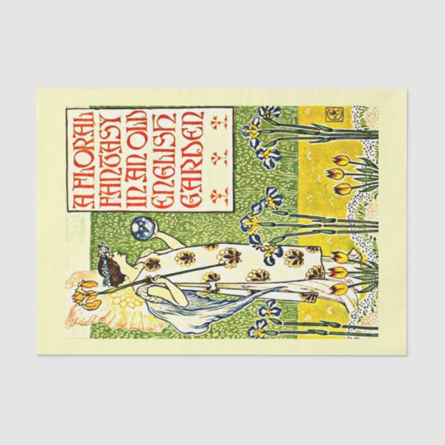 Papel de dissociação 10"x15" - Walter Crane 27 (Frente )