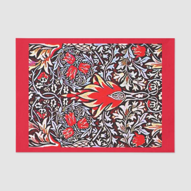 Papel de dissociação 10"x15" - William Morris (Frente )