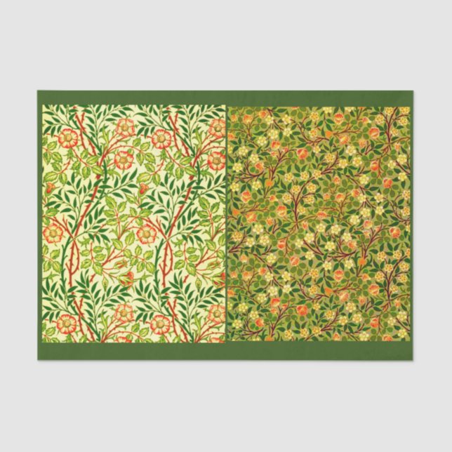 Papel de dissociação 10"x15" - William Morris 13 (Frente )