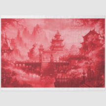 Papel de dissociação asiático Red Pagoda