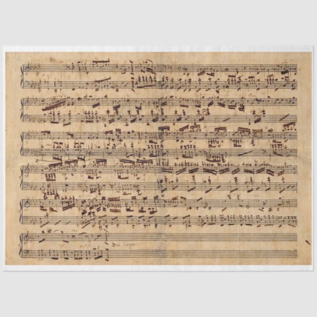 Papel de dissociação de música para folha de chopi (Frente )