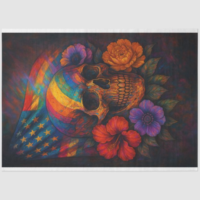 Papel de dissociação do crânio e dos sinalizadores (Frente )