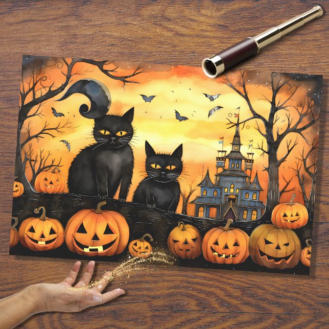 Papel de dissociação do Halloween Cats 1 (Criador carregado)
