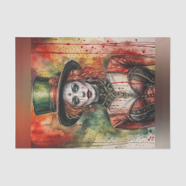 Papel de dissociação do líder do circo feminino (Frente )