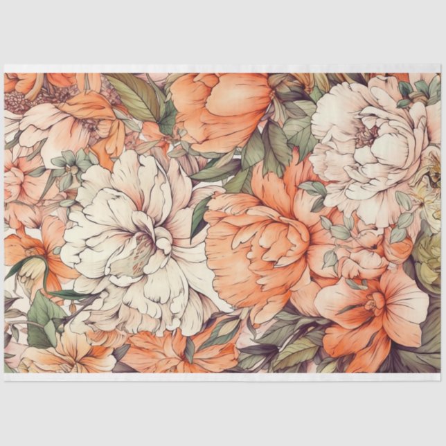 Papel de dissociação, enrolamento, - Buquê etéreo  (Frente )