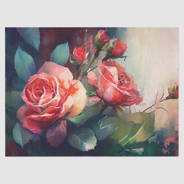 Papel de dissociação, estufas - Rosa de entalhe 3 (Frente )