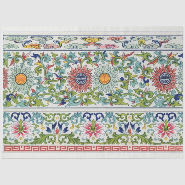 Papel de dissociação floral asiático (Frente )