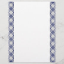Papel De Dois Lados De Gingham Azul
