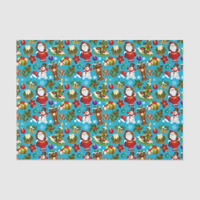 Papel de edição de Papais noeis de Natal (Frente )