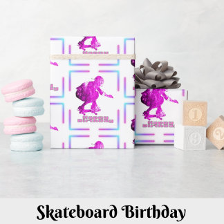 Papel de embrulhamento de presente de aniversário