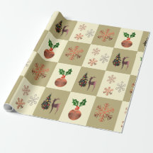 Papel de embrulhamento de presente de Natal