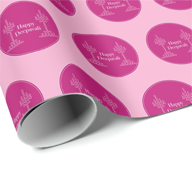 Papel de embrulhamento de presente Deepavali (Ponta do rolo)
