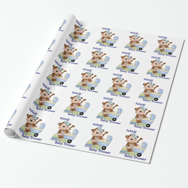Papel de embrulhamento de presente do Chá de frald (Desenrolado)