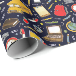 Papel de embrulhamento de presente para professor 