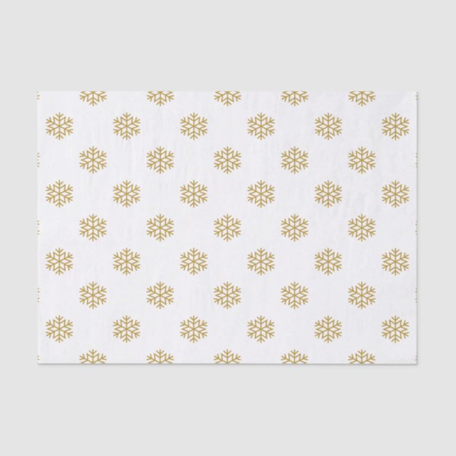 Papel de embrulhamento de tecidos no Dourado Natal (Frente )