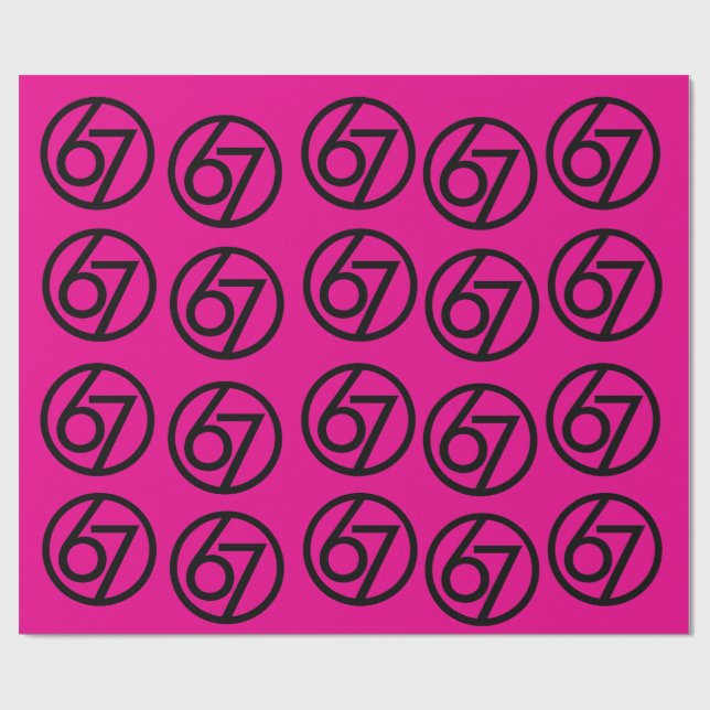 Papel de embrulho 67 Meme Divertido Six Seven Gera (Aberto)