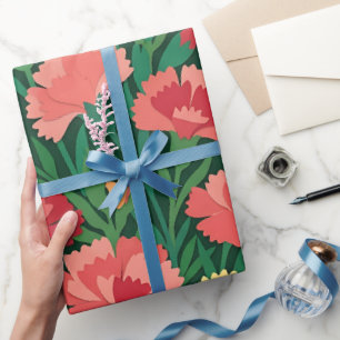 Papel de embrulho Abstract Matisse Carnations