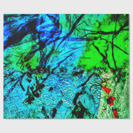 Papel de embrulho abstrato azul calmo,Papel de emb