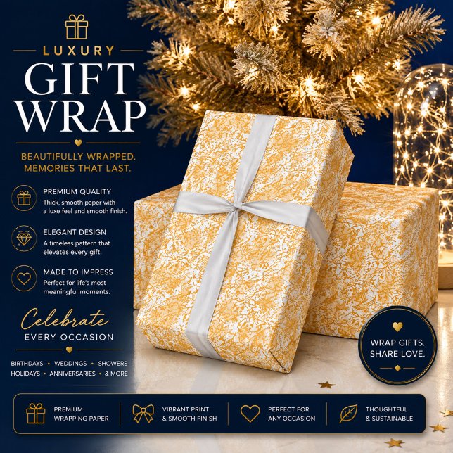 Papel de embrulho abstrato dourado (Criador carregado)
