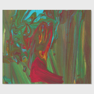 Papel de Embrulho Abstrato Ousado de Trapos à Riqu