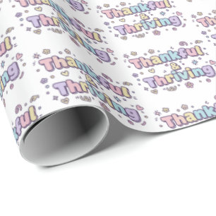 Papel de embrulho Agradecido e Próspero