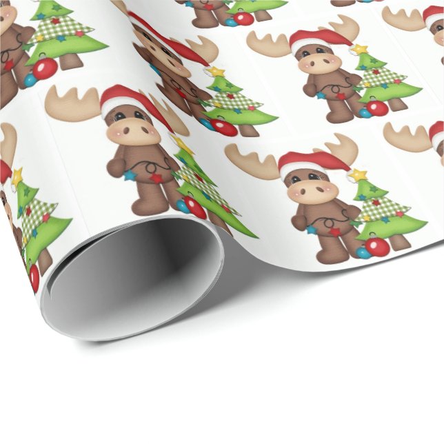 Papel de embrulho - Alegria da Árvore de Natal do  (Ponta do rolo)