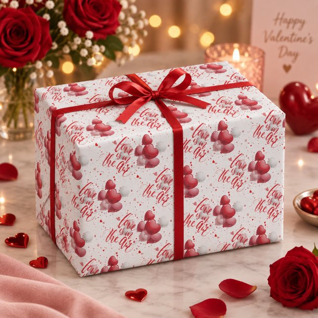 Papel de embrulho Amor no Ar (Criador carregado)