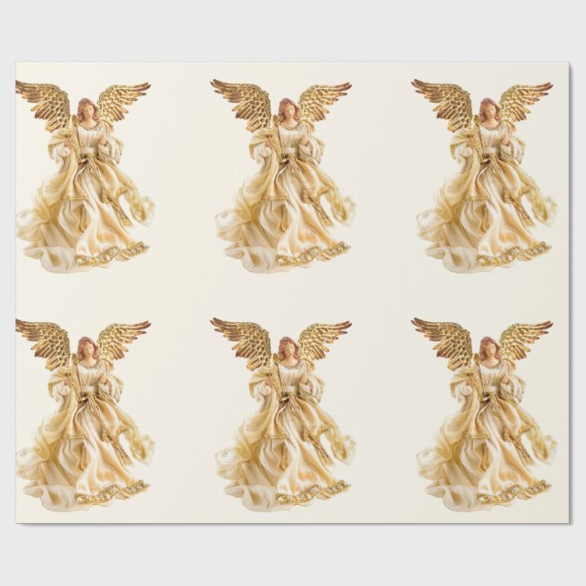 Papel de embrulho Anjo Dourado (Aberto)