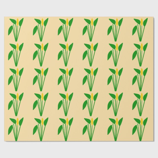 Papel de embrulho Araceae (Aberto)