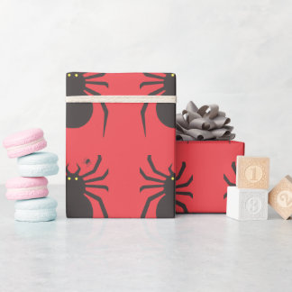 Papel de embrulho Aranha Preta