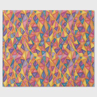 Papel de embrulho arco-íris com efeito de vitral