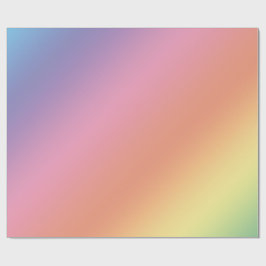 Papel de embrulho Arco-íris Pastel