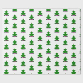 Papel de embrulho Árvore de Natal Jingle Claws