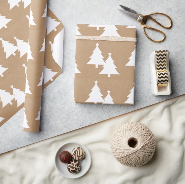 Papel de embrulho Árvores de Natal (Artesanato)