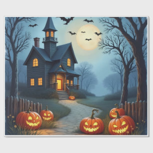 Papel de embrulho assustador de Halloween