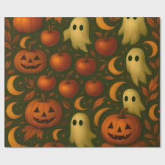 🎃 Papel de embrulho Assustador de Outono – Fantas