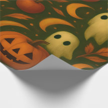 🎃 Papel de embrulho Assustador de Outono – Fantas