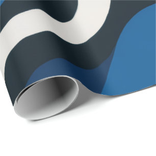 Papel de embrulho azul artístico