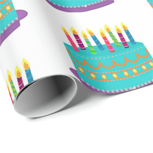 Papel de Embrulho - Bolo de Aniversário (Ponta do rolo)