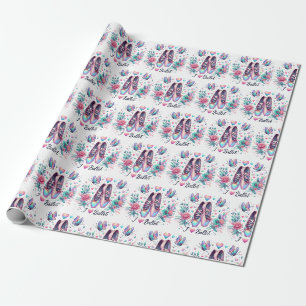 Papel de embrulho bonito para meninas bailarinas d