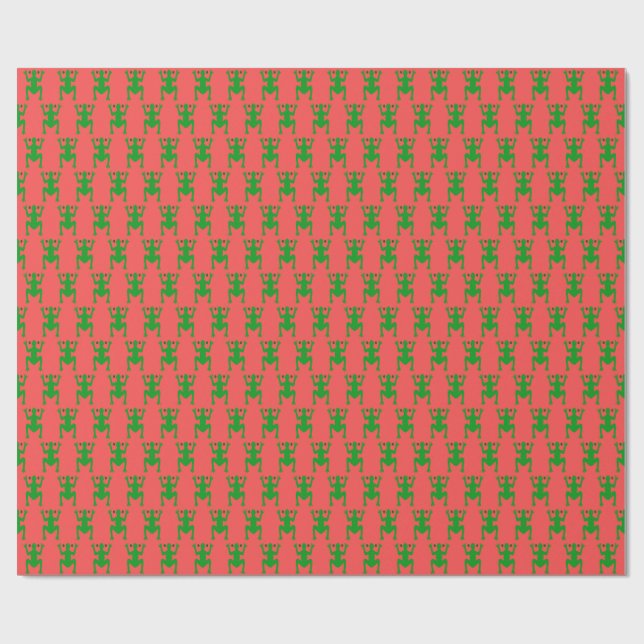 Papel de embrulho Boricua Coqui Natal (Aberto)