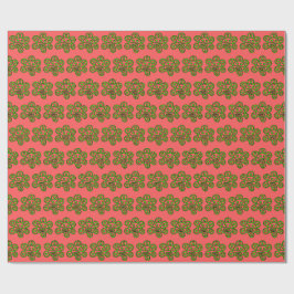 Papel de embrulho Boricua Sol Verde Natal