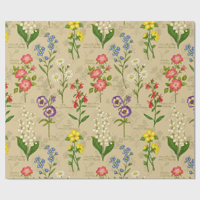 Papel de embrulho botânico (Aberto)