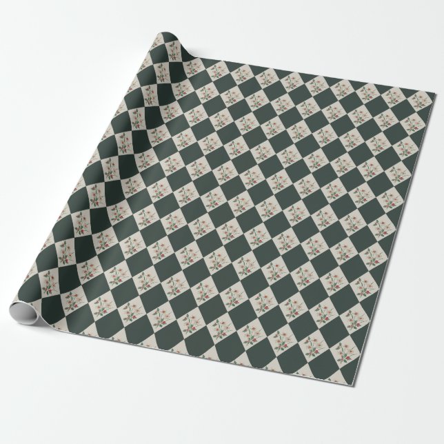 Papel de embrulho botânico Narciso Diamante Invern (Desenrolado)